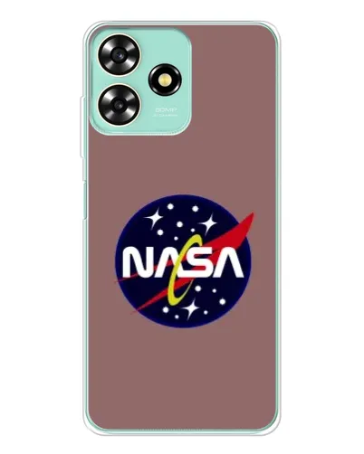 Чехол для ZTE Blade A73 с картинкой «NASA — ретро космос»