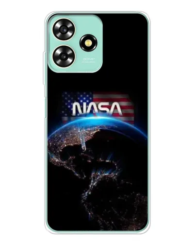 Чехол для ZTE Blade A73 с картинкой «Земля из космоса NASA»