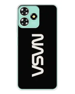 Чехол для ZTE Blade A73 с картинкой «NASA — вертикальный логотип»