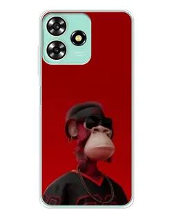 Чохол для ZTE Blade A73 з картинкою «Bored Ape в червоному» Чохол для ZTE Blade A73 з картинкою «Bored Ape в червоному»