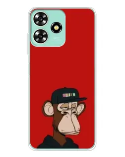 Чохол для ZTE Blade A73 з картинкою «Bored Ape — червоний фон» Чохол для ZTE Blade A73 з картинкою «Bored Ape — червоний фон»