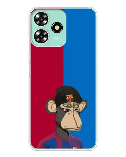 Чехол для ZTE Blade A73 с картинкой «Bored Ape — фанат Барсы» Чехол для ZTE Blade A73 с картинкой «Bored Ape — фанат Барсы»
