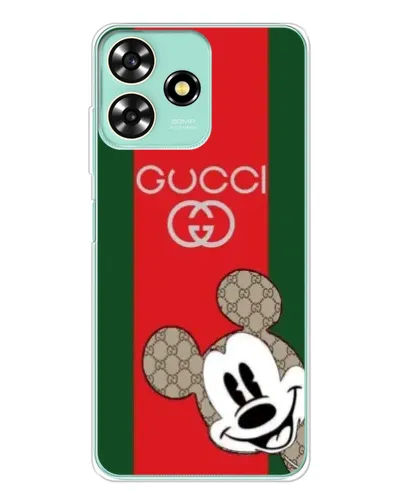 Чехол для ZTE Blade A73 с картинкой «Gucci — полосы и Микки» Чехол для ZTE Blade A73 с картинкой «Gucci — полосы и Микки»