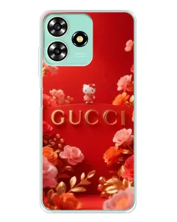 Чехол для ZTE Blade A73 с картинкой «Gucci — золотой сад»