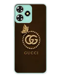 Чехол для ZTE Blade A73 с картинкой «Gucci — золотая бабочка»