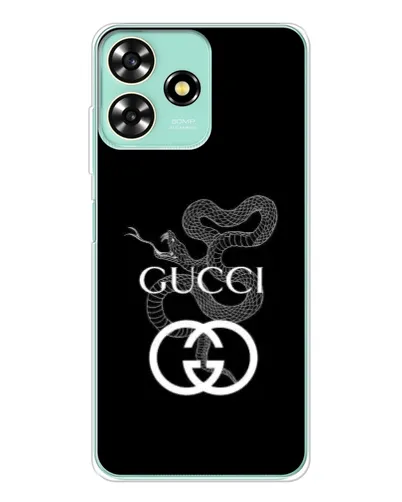 Чехол для ZTE Blade A73 с картинкой «Gucci — серебряная змея» Чехол для ZTE Blade A73 с картинкой «Gucci — серебряная змея»