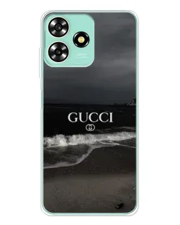 Чехол для ZTE Blade A73 с картинкой «Gucci — морской прибой»
