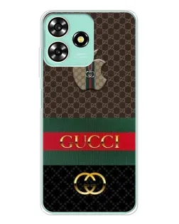 Чехол для ZTE Blade A73 с картинкой «Gucci — брендированный десерт»