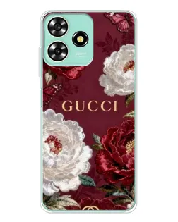 Чехол для ZTE Blade A73 с картинкой «Gucci — бордовые розы» Чехол для ZTE Blade A73 с картинкой «Gucci — бордовые розы»