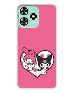 Чохол для ZTE Blade A73 з картинкою «Kuromi та My Melody»