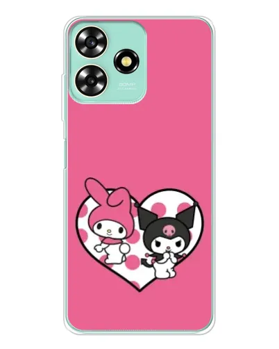 Чохол для ZTE Blade A73 з картинкою «Kuromi та My Melody»