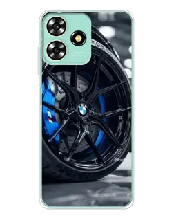 Чехол для ZTE Blade A73 с картинкой «Колесо BMW вблизи»