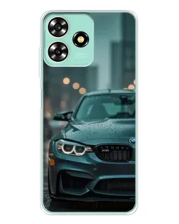 Чехол для ZTE Blade A73 с картинкой «BMW в огнях города»
