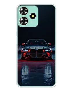 Чехол для ZTE Blade A73 с картинкой «BMW на мокрой дороге»