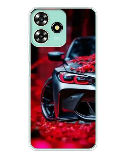 Чехол для ZTE Blade A73 с картинкой «Спортивная BMW и цветы» Чехол для ZTE Blade A73 с картинкой «Спортивная BMW и цветы»