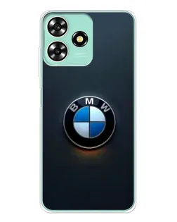 Чехол для ZTE Blade A73 с картинкой «Логотип BMW — минимализм»