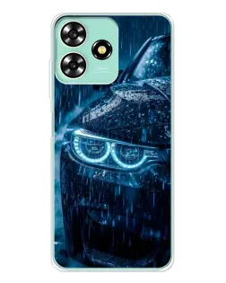 Чехол для ZTE Blade A73 с картинкой «BMW под дождем»