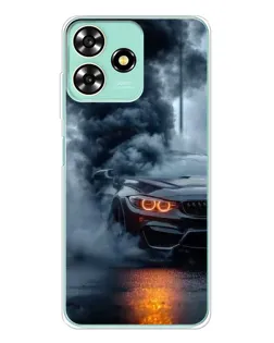 Чехол для ZTE Blade A73 с картинкой «BMW M-Power — абстракция»