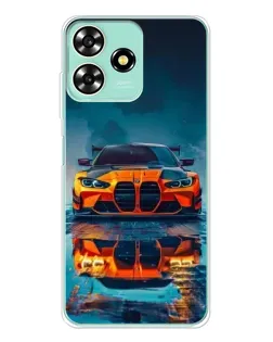 Чехол для ZTE Blade A73 с картинкой «BMW — золотая эмблема»