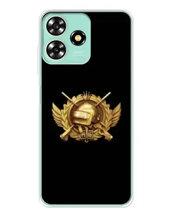 Чехол для ZTE Blade A73 с картинкой «PUBG — оранжевый градиент»