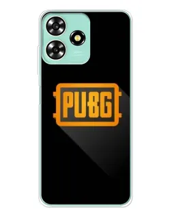 Чехол для ZTE Blade A73 с картинкой «PUBG — рамка лого»