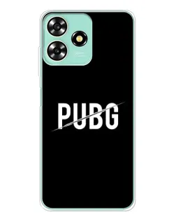 Чехол для ZTE Blade A73 с картинкой «PUBG — белый логотип»