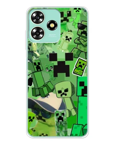 Чехол для ZTE Blade A73 с картинкой «Криперы Minecraft» Чехол для ZTE Blade A73 с картинкой «Криперы Minecraft»