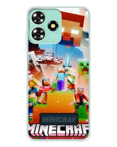 Чехол для ZTE Blade A73 с картинкой «Minecraft герои игры» Чехол для ZTE Blade A73 с картинкой «Minecraft герои игры»