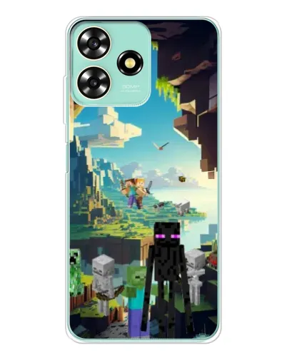 Чехол для ZTE Blade A73 с картинкой «Эндермен в лесу» Чехол для ZTE Blade A73 с картинкой «Эндермен в лесу»