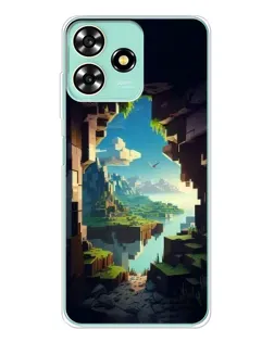 Чехол для ZTE Blade A73 с картинкой «Вид из пещеры»