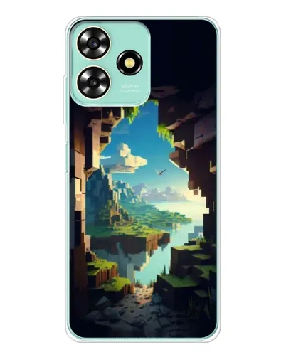 Чехол для ZTE Blade A73 с картинкой «Вид из пещеры» Чехол для ZTE Blade A73 с картинкой «Вид из пещеры»