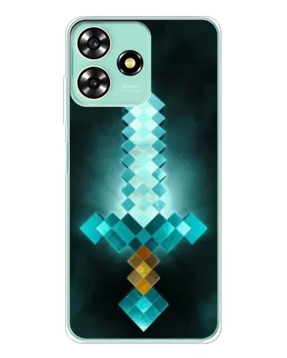 Чехол для ZTE Blade A73 с картинкой «Алмазный меч неон» Чехол для ZTE Blade A73 с картинкой «Алмазный меч неон»