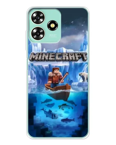 Чехол для ZTE Blade A73 с картинкой «Minecraft ледяной мир» Чехол для ZTE Blade A73 с картинкой «Minecraft ледяной мир»