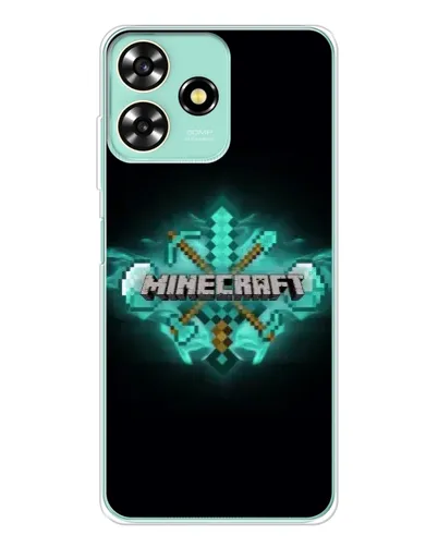 Чехол для ZTE Blade A73 с картинкой «Minecraft Diamond лого» Чехол для ZTE Blade A73 с картинкой «Minecraft Diamond лого»