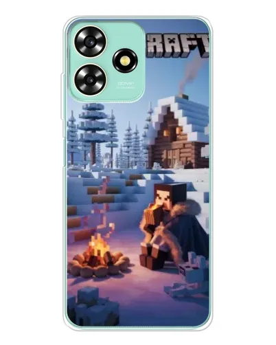Чехол для ZTE Blade A73 с картинкой «Зимний Minecraft» Чехол для ZTE Blade A73 с картинкой «Зимний Minecraft»