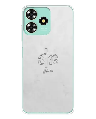 Чохол для ZTE Blade A73 з картинкою «Івана 3:16 Хрест»