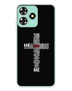 Чехол для ZTE Blade A73 с картинкой «Текстовый крест»