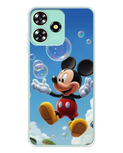 Чохол для ZTE Blade A73 з картинкою «Mickey та мильні бульбашки»