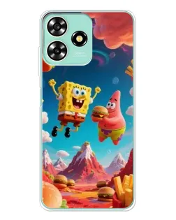 Чохол для ZTE Blade A73 з картинкою «Космічний фастфуд»