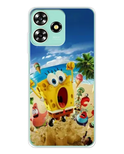 Чехол для ZTE Blade A73 с картинкой «Развлечения на пляже»