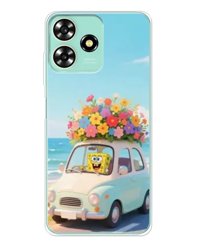 Чехол для ZTE Blade A73 с картинкой «Автомобильное путешествие»