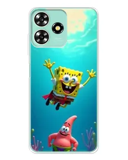 Чехол для ZTE Blade A73 с картинкой «Спанч Боб под водой» Чехол для ZTE Blade A73 с картинкой «Спанч Боб под водой»