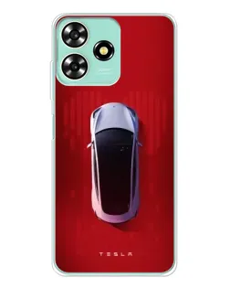 Чехол для ZTE Blade A73 с картинкой «Tesla Top View» Чехол для ZTE Blade A73 с картинкой «Tesla Top View»
