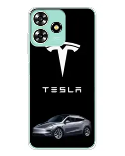 Чехол для ZTE Blade A73 с картинкой «Tesla Model Y»