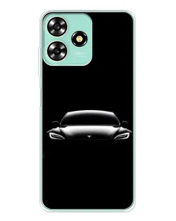 Чехол для ZTE Blade A73 с картинкой «Фары Tesla Night»