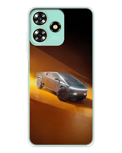 Чехол для ZTE Blade A73 с картинкой «Cybertruck в пустыне»