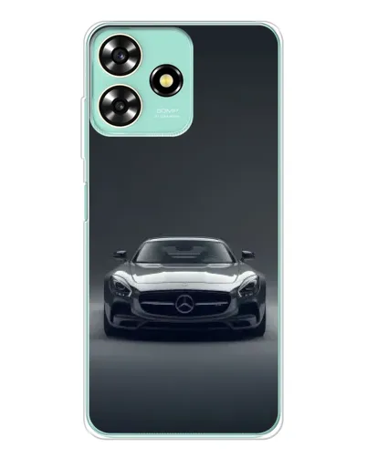 Чехол для ZTE Blade A73 с картинкой «Mercedes на черном»