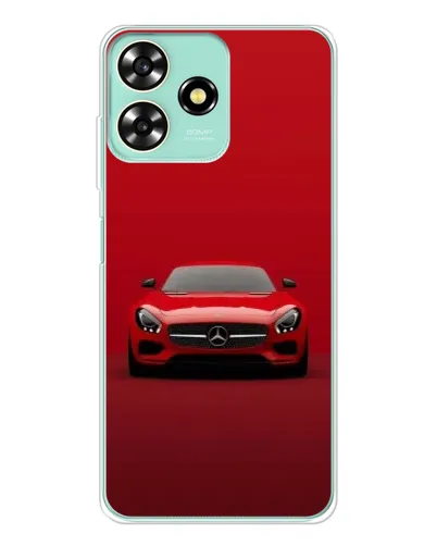 Чехол для ZTE Blade A73 с картинкой «Красный Mercedes AMG»