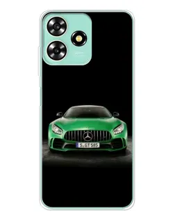 Чехол для ZTE Blade A73 с картинкой «Mercedes — неоновый лого»