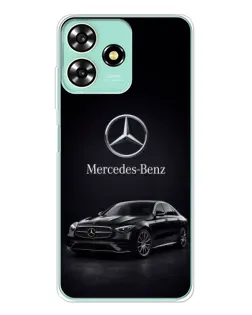 Чехол для ZTE Blade A73 с картинкой «Mercedes — решетка радиатора»
